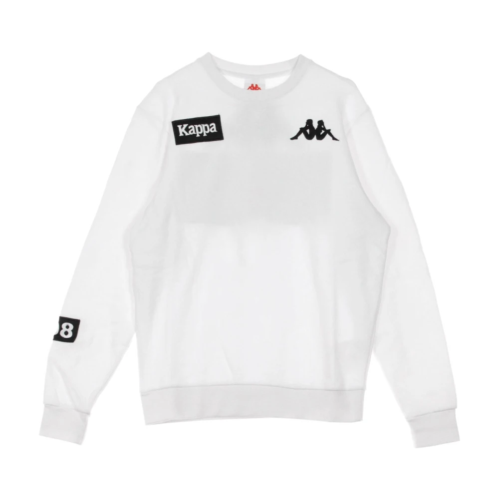 Kappa Witte Crewneck Sweatshirt voor Mannen White Heren