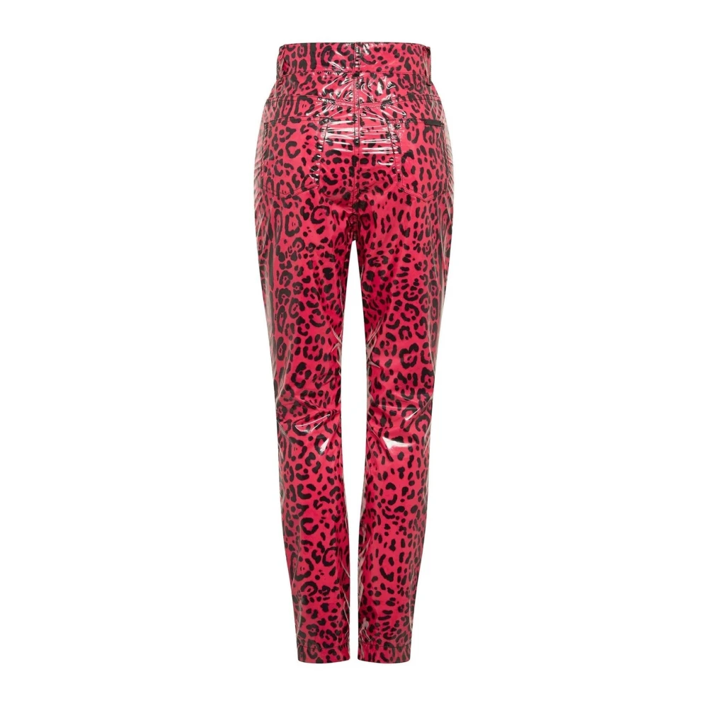 Dolce & Gabbana Leopard Skinny Broek Pink Dames
