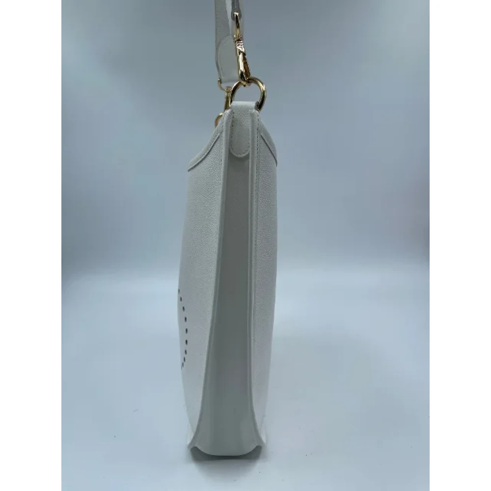 Hermès Vintage Pre-owned Leather shoulder-bags White Dames
