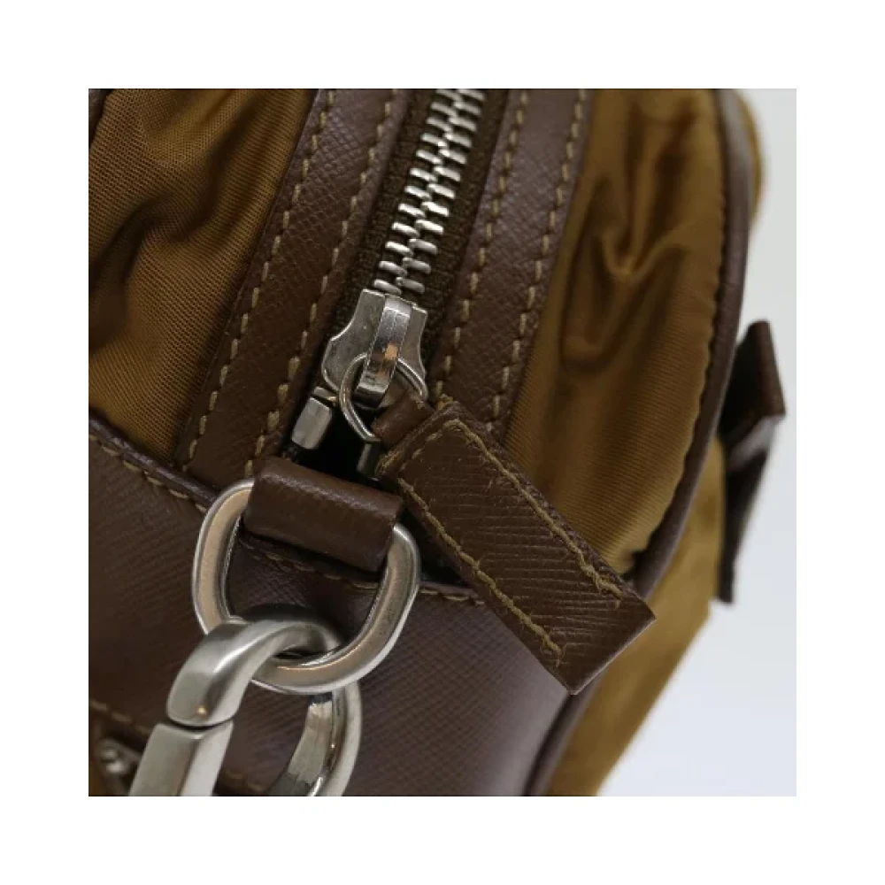 Prada Vintage Pre-owned Nylon prada-bags Brown Dames
