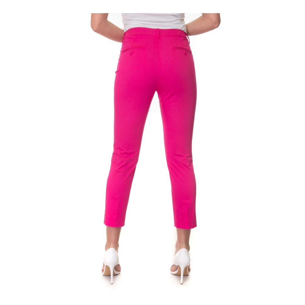 Max Mara Weekend Stretchy cropped chino broek Pink Dames