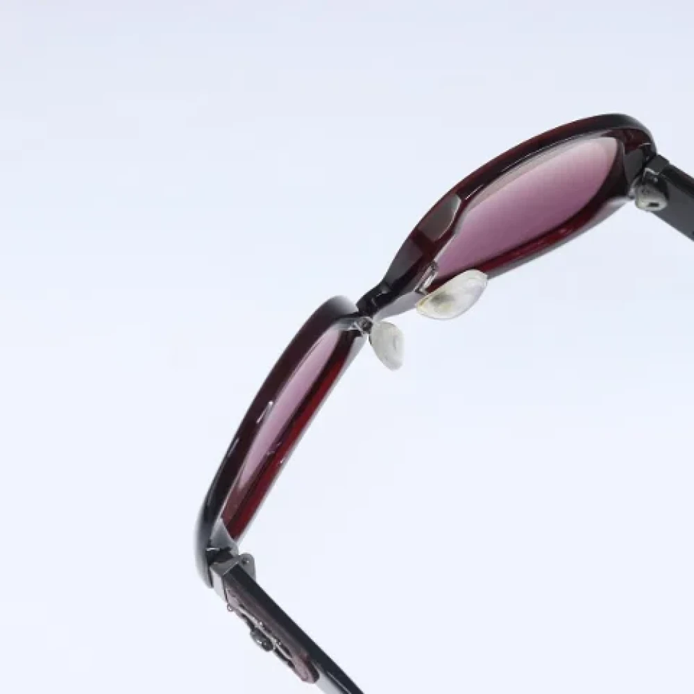 Chanel Vintage Pre-owned Plastic sunglasses Brown Dames