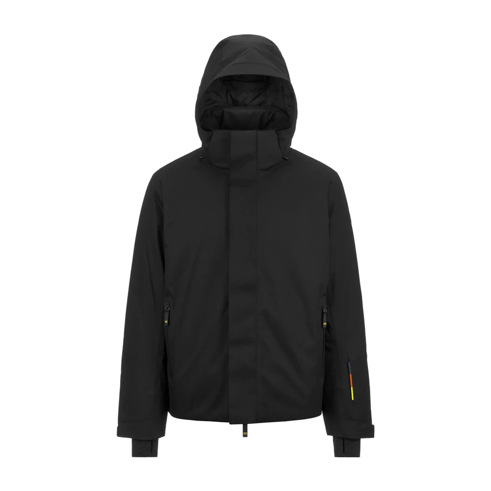 K-way Zwarte Micro Twill 2-Laags Jas Black Heren