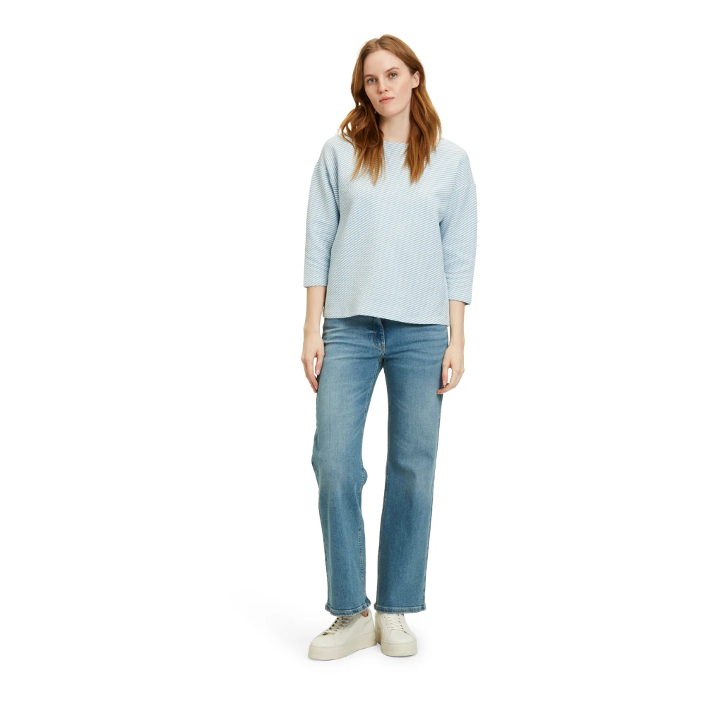 Betty Barclay Gestreept Jacquard Sweatshirt Multicolor Dames