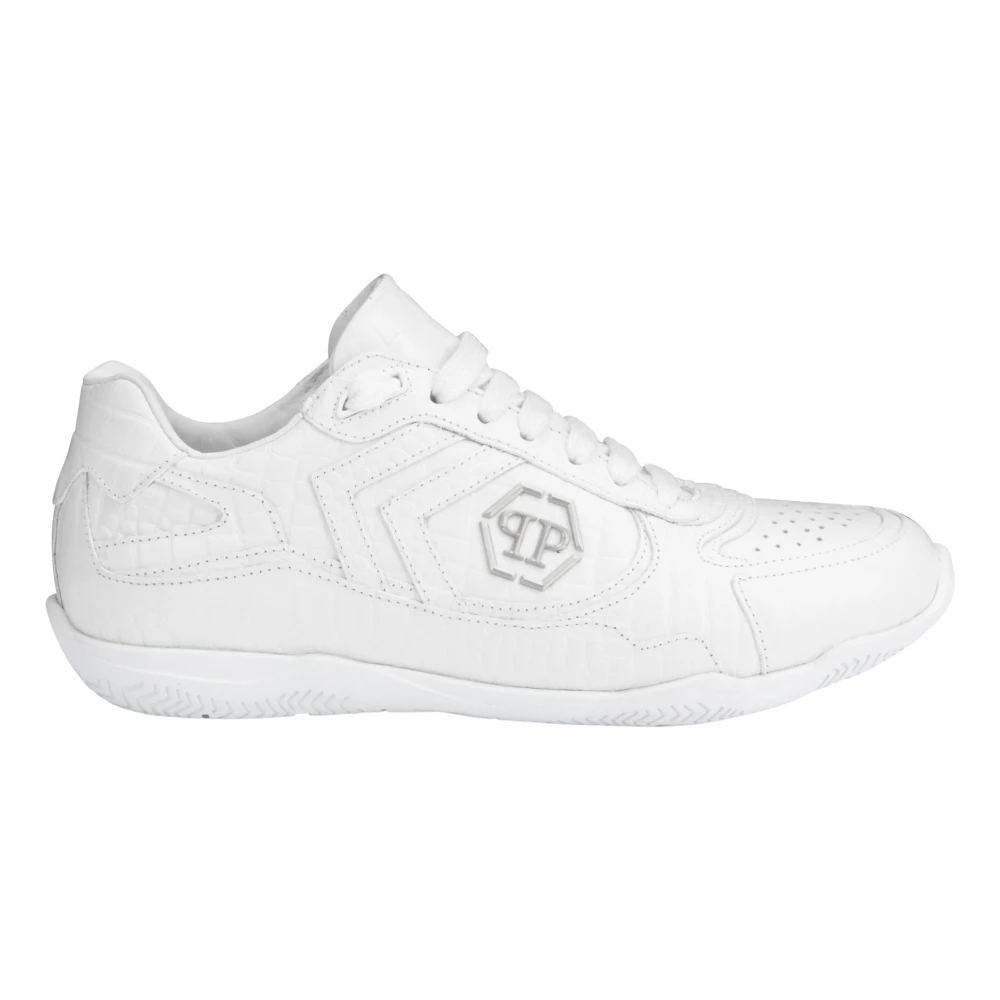 Philipp Plein Pit-$Top Cocco Low-Top Sneakers Heren Schoenen Wit
