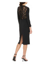 lace-detail-crepe-dress