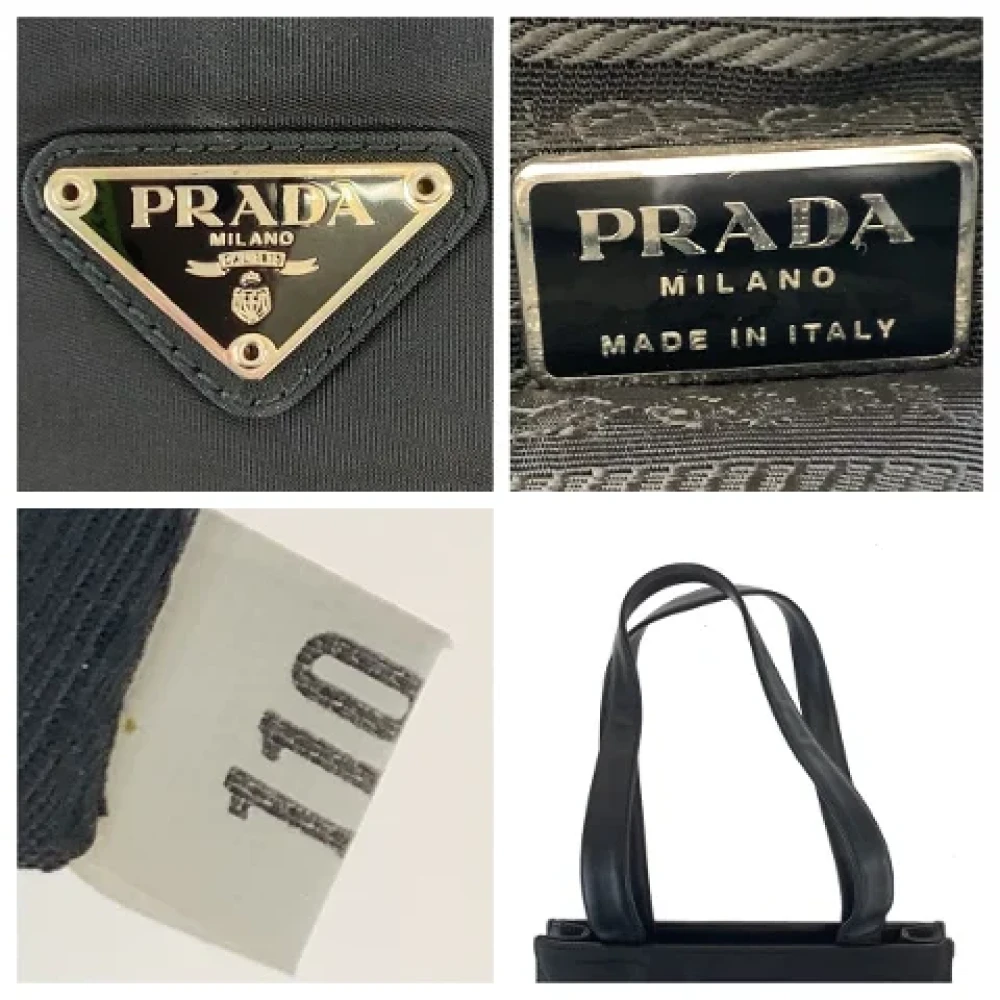 Prada Vintage Pre-owned Canvas totes Black Dames
