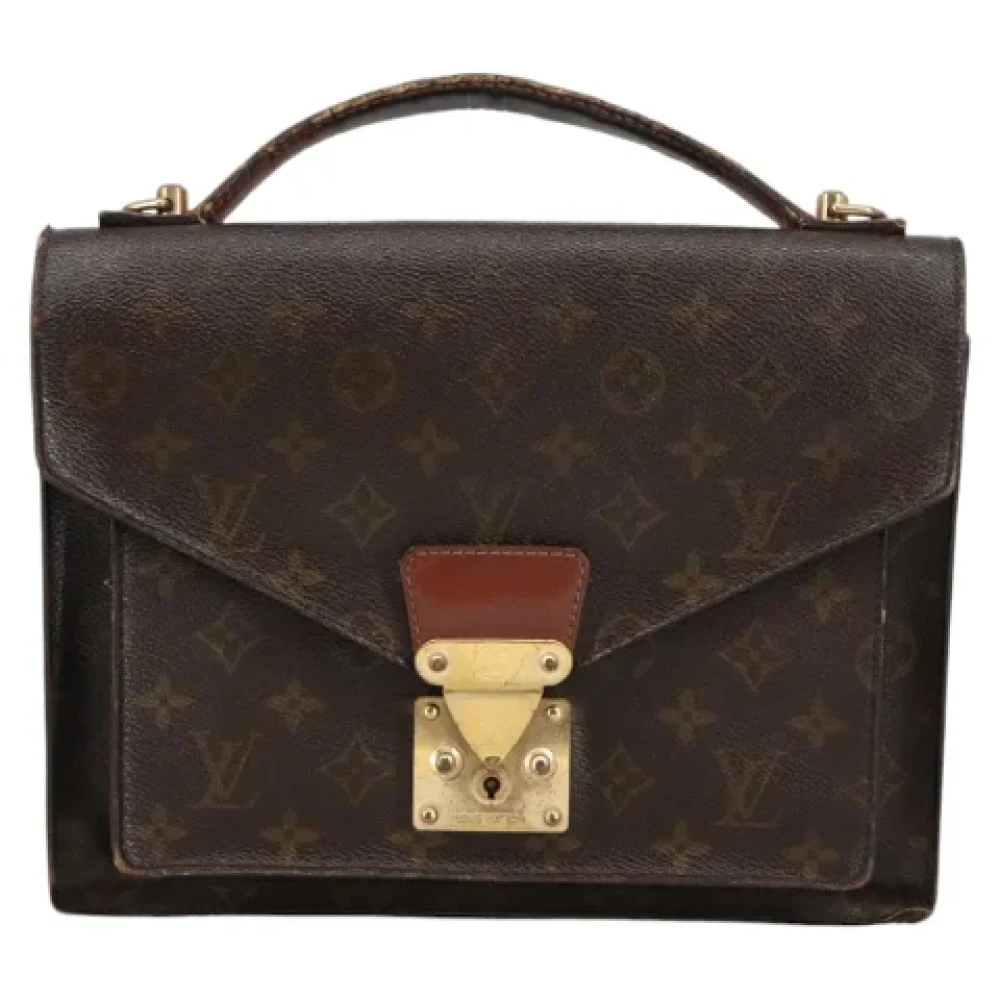 Louis Vuitton Vintage Pre-owned Canvas handbags Brown Dames