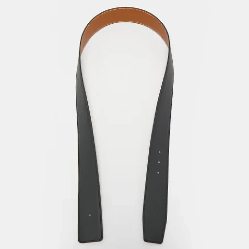 Hermès Vintage Pre-owned Leather belts Black Heren