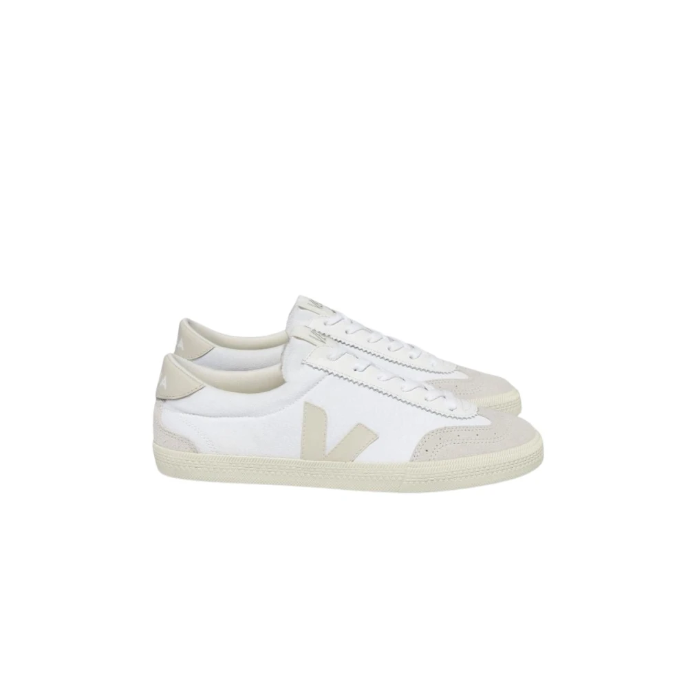 Veja Donna Beige, Pelle Per Vo2003852 Scarpe Da Ginnastica In Pelle Volley Beige (39), Basso, Stringhe, Casual - Immagine 5