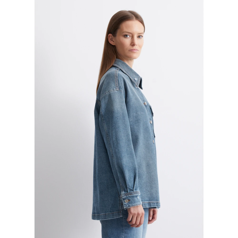 Marc O'Polo Relaxed denim overshirt Blue Dames