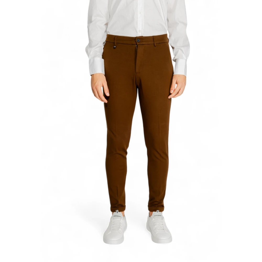 Antony Morato Bruine Effen Ritsbroek Herfst Winter Brown Heren