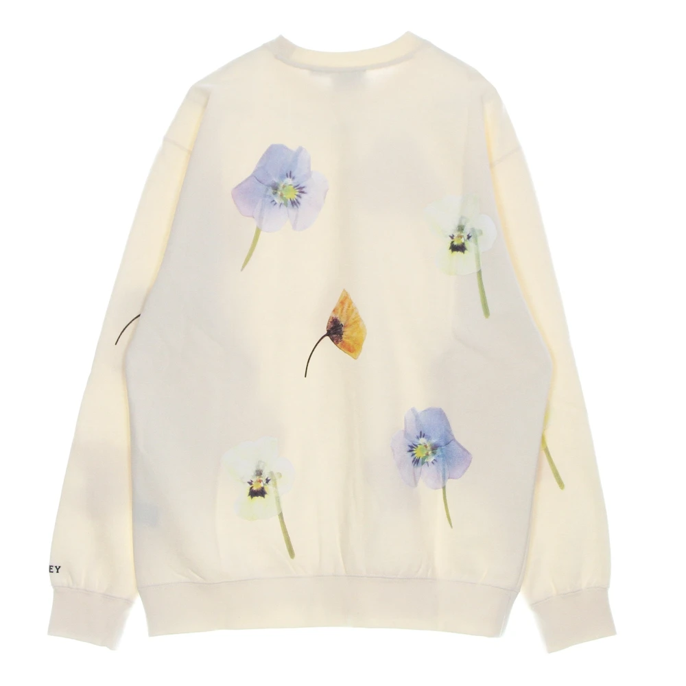 Obey Crew Neck Special Fleece Bloemenprint Beige Heren