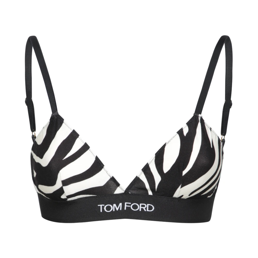 Tom Ford Zebra Print Modal Bra Top Multicolor Dames