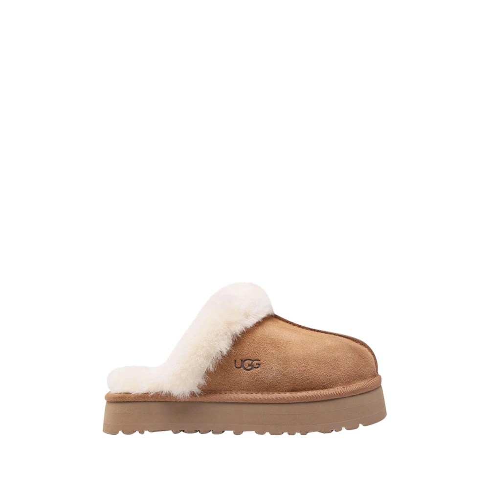 UGG Beige Bekväma Slip-On Sandaler Brown, Dam