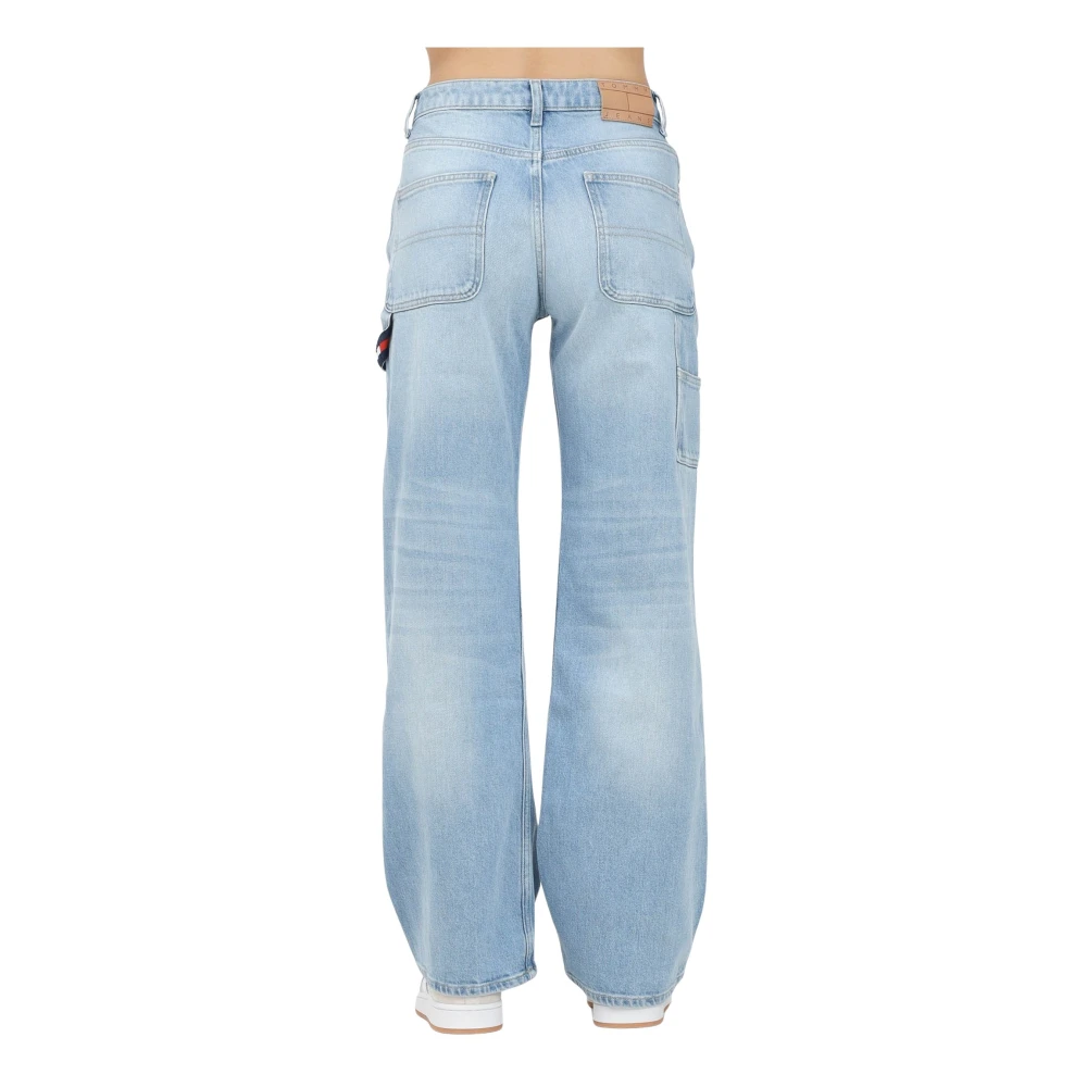 Tommy Jeans Hoge taille lichte denim jeans Blue Dames