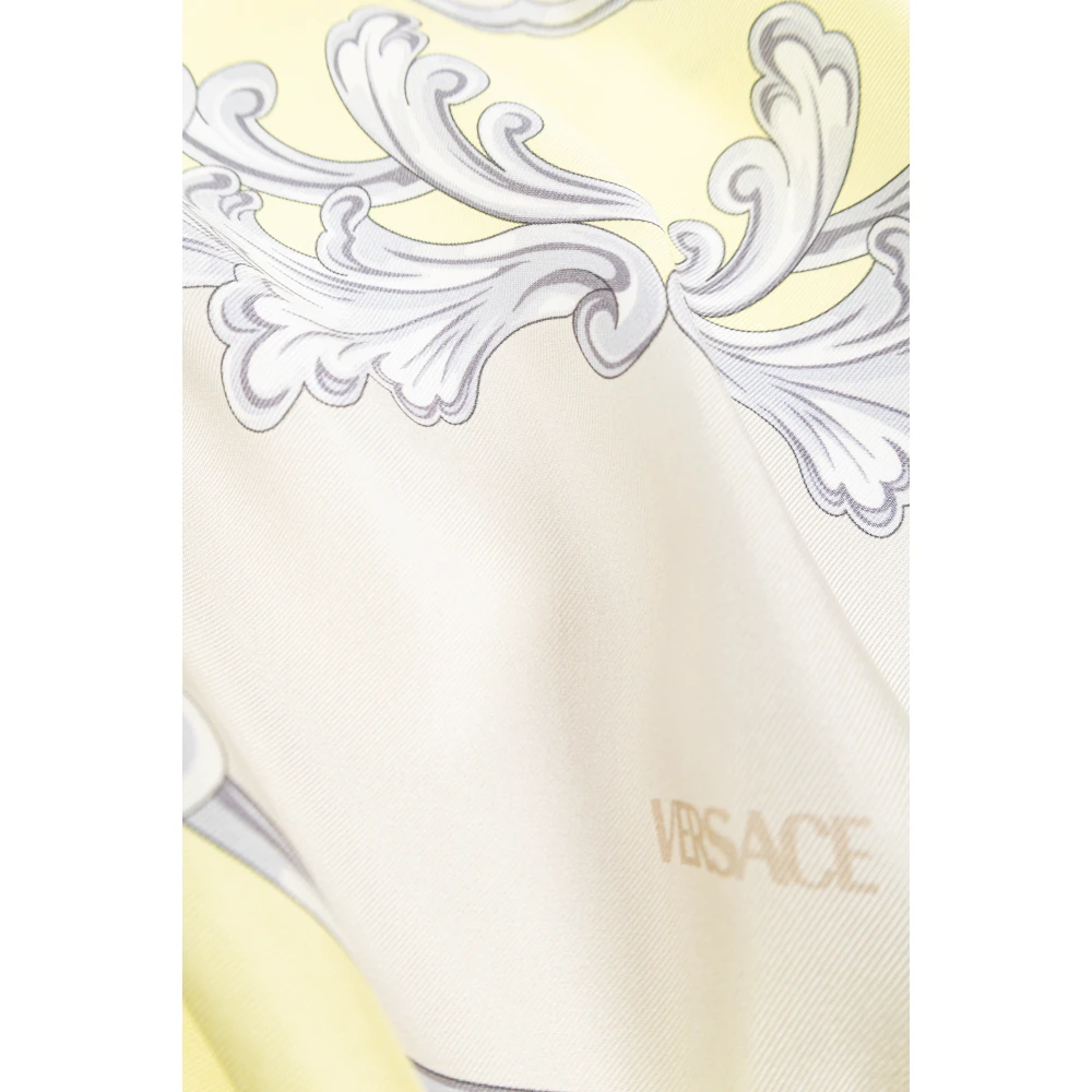 Versace Zijden sjaal met Medusa Cameo-print Multicolor Unisex