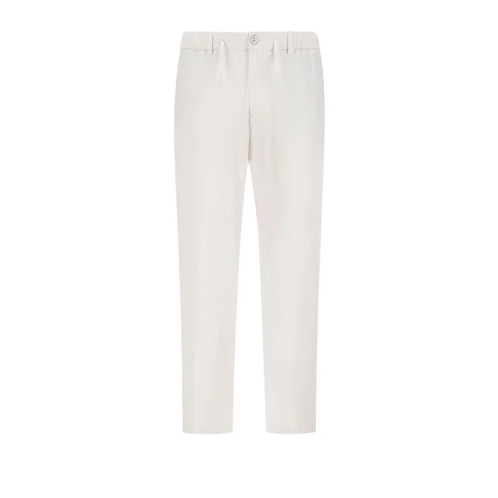 Herno Hombre Blanco Pantalones, Talla: L
