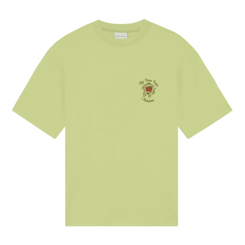 Drole De Monsieur Mannelijk Groente Tops Heren, Groen, L, T-Shirts En Polo's Groen