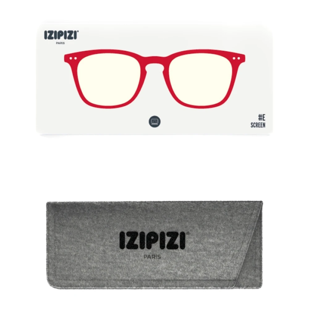 Izipizi Rode zonnebril voor alle schermen Red Unisex