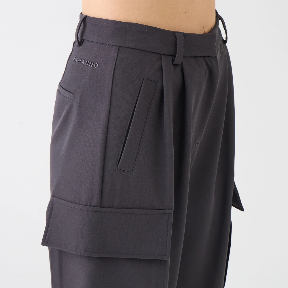 Ermanno Scervino Cargo broek in antraciet kleur Gray Dames