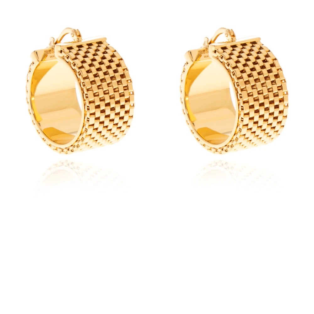 Jil Sander Women's Yellow Brass Earrings