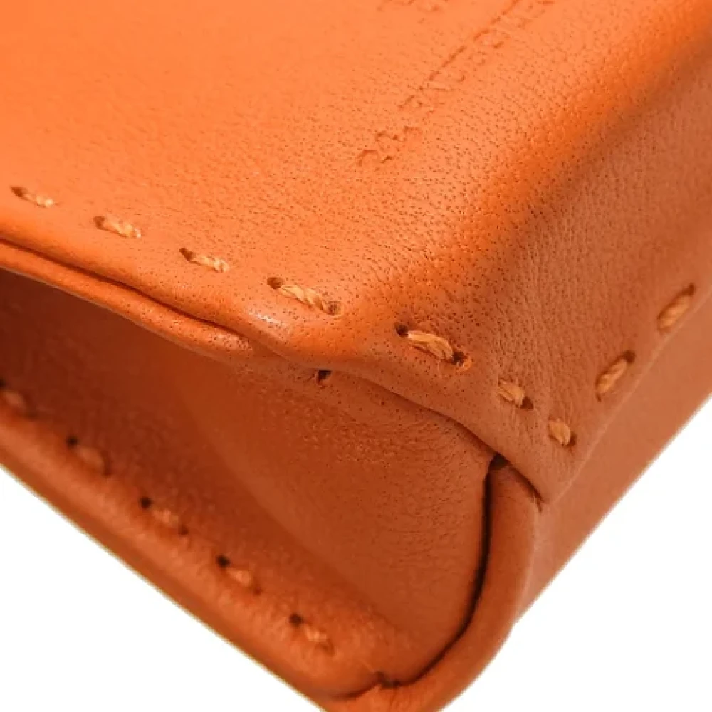 Hermès Vintage Pre-owned Leather key-holders Orange Dames