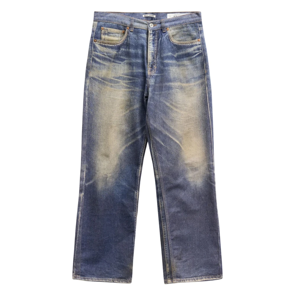 Our Legacy Blue Third Cut Jeans - Male - Straight Fit Jeans - W33 - Jeans