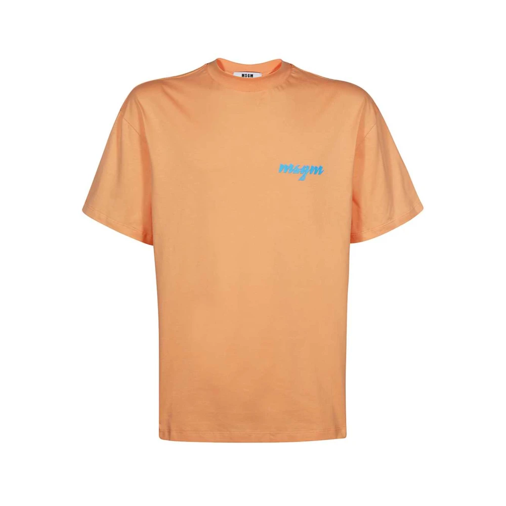 Msgm - Tops > T-Shirts - Orange - Msgm - Modalova