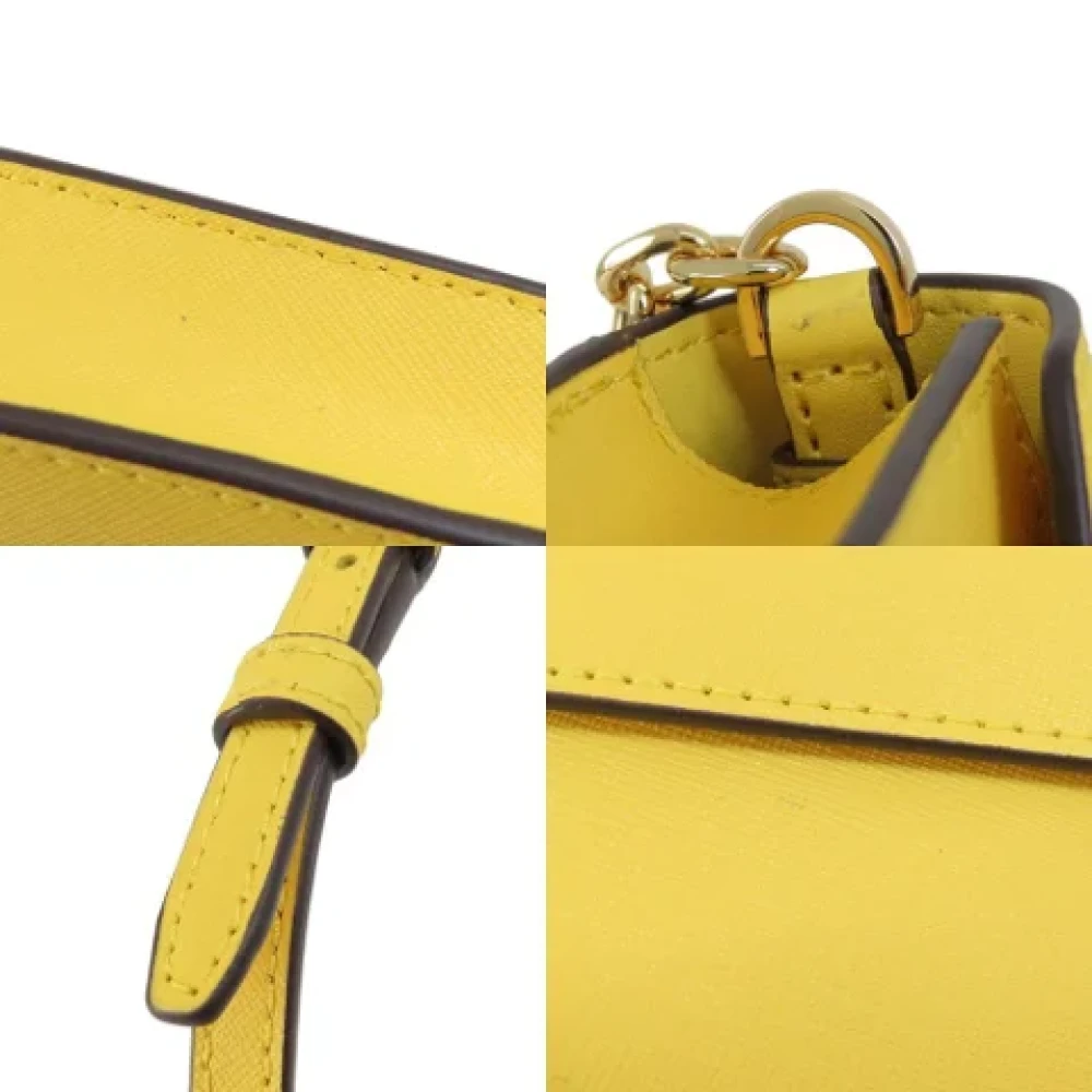 Michael Kors Pre-owned Leather shoulder-bags Yellow Dames