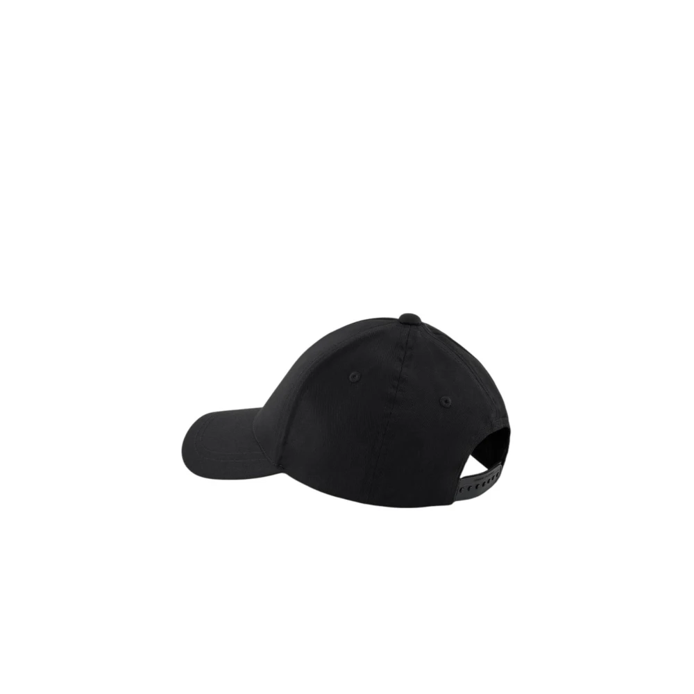 Armani Exchange Zwarte Bedrukte Katoenen Pet met Gesp Black Heren
