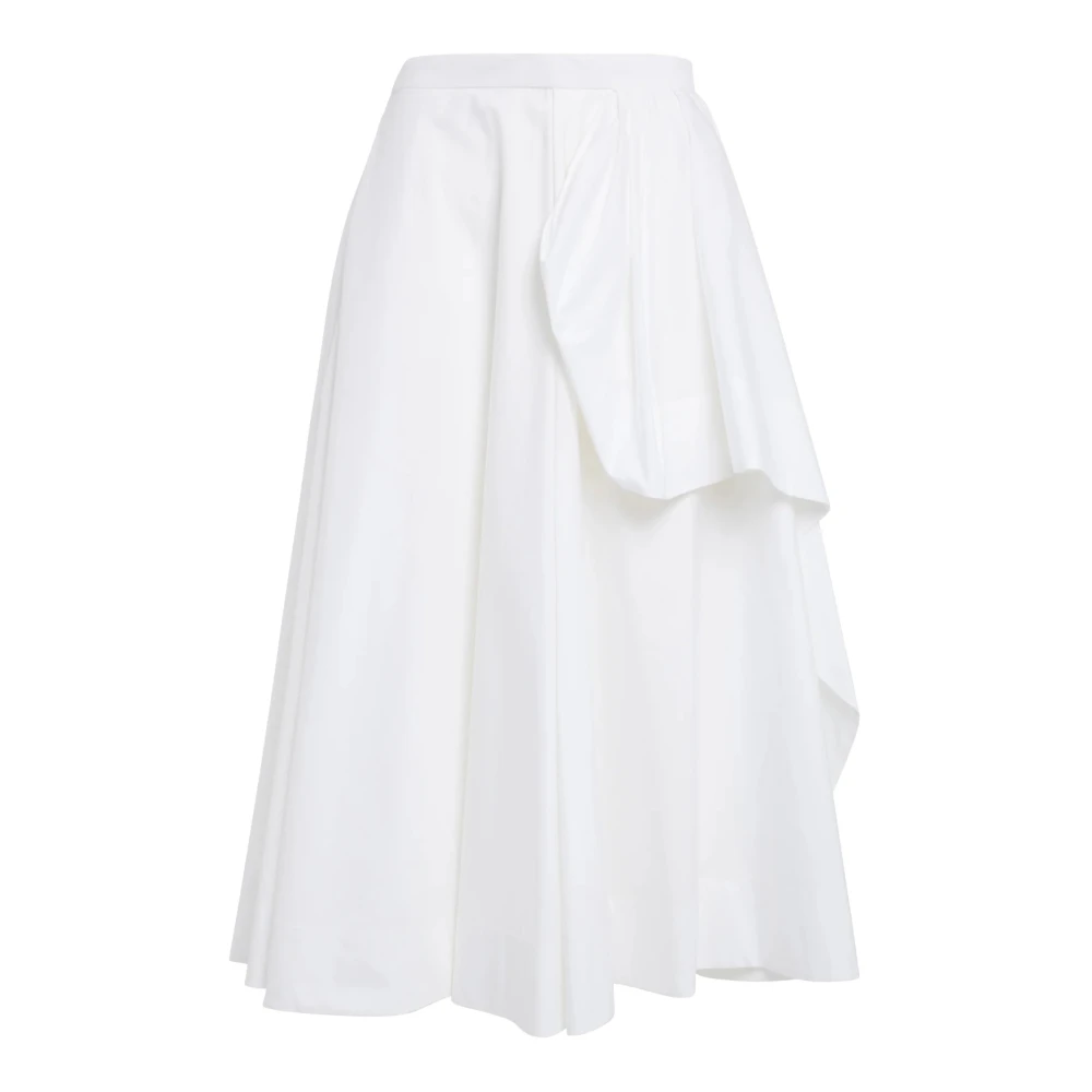 Alexander mcqueen Elegante Zwarte Rok voor Vrouwen White Dames