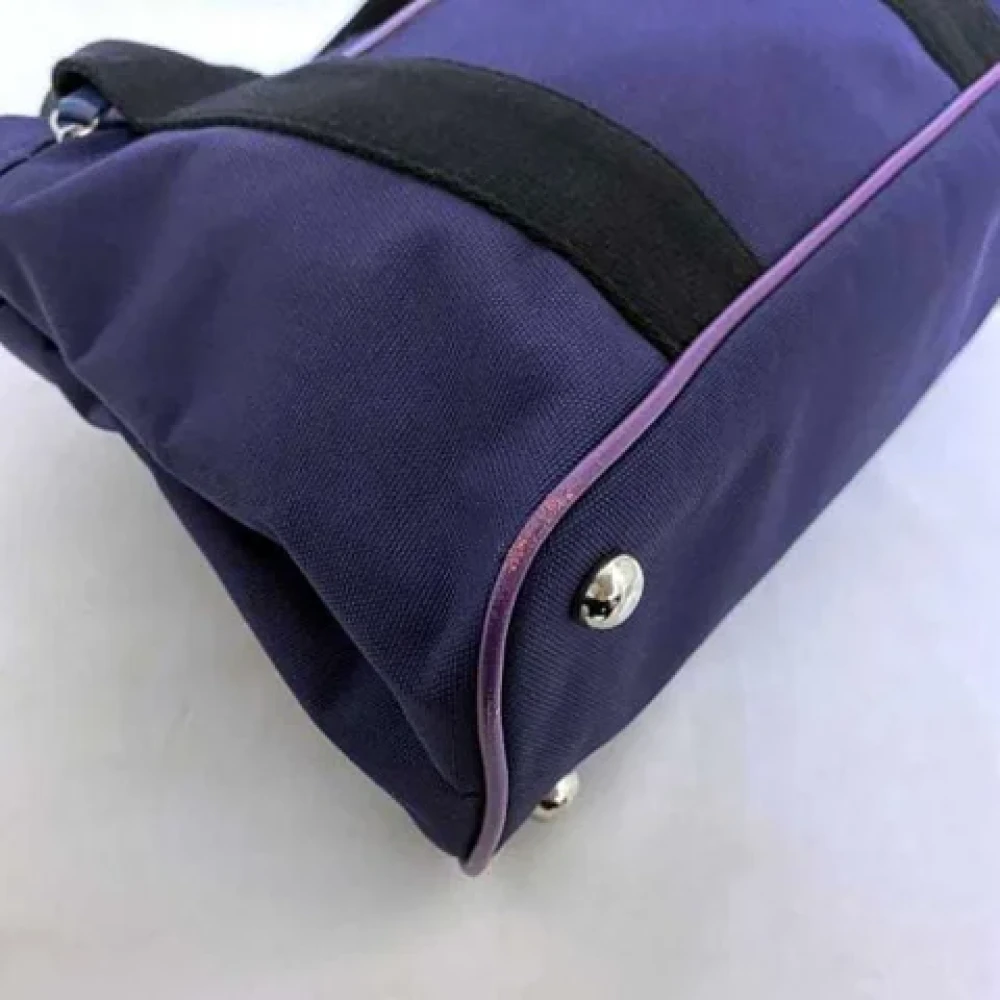 Loewe Pre-owned Canvas handbags Purple Dames