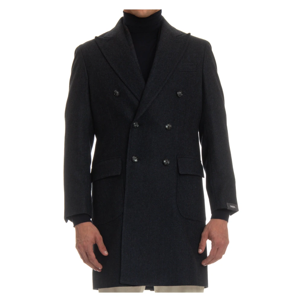 Coats > Double-Breasted Coats - - Barba - Modalova