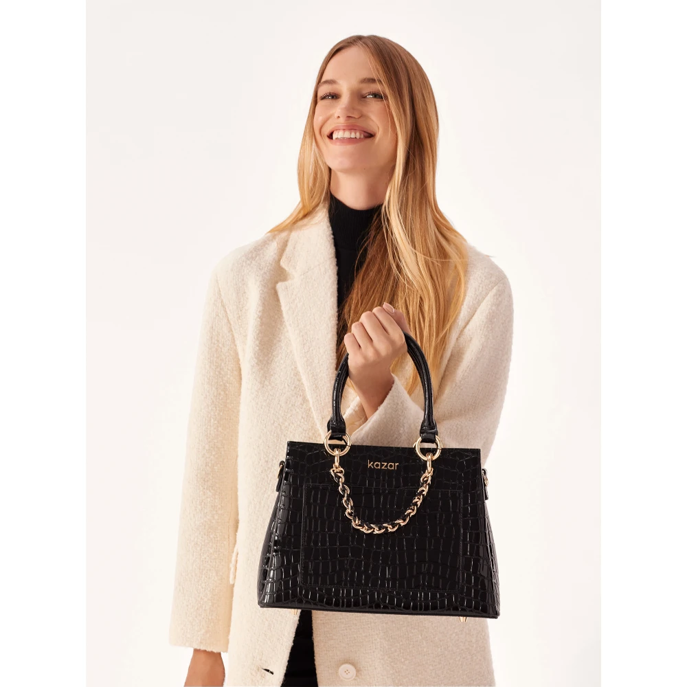Kazar Elegante koffer met handvatten Black Dames