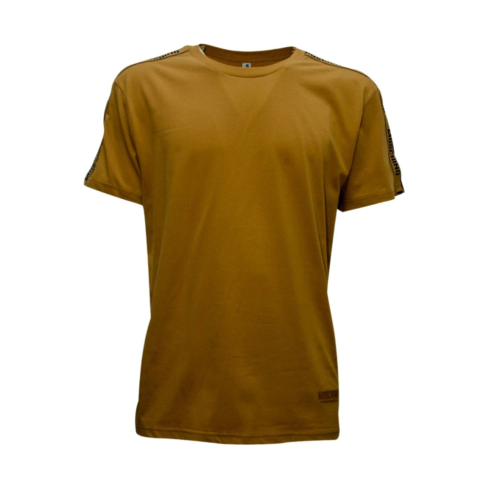 Moschino Bruin Katoen V1A0704 T-Shirt Brown Heren