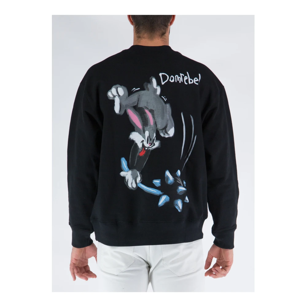 Domrebel Dizzy Crewneck Sweatshirt Black Heren