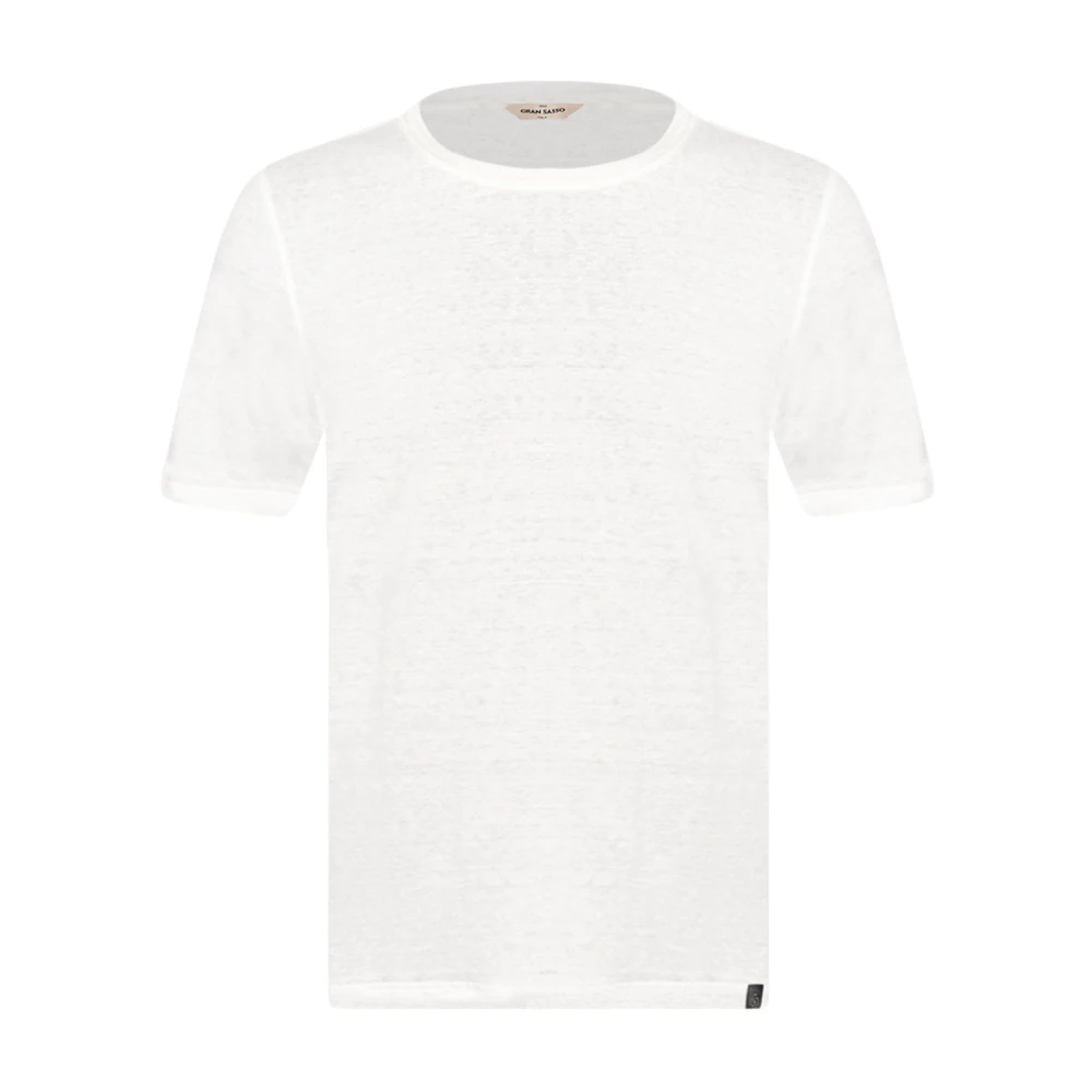 Gran Sasso Uomo Bianco - T-Shirt Girocollo - Tops - M