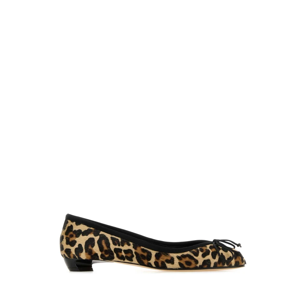 Alexander Mcqueen Women's Brown Printed Armadillo Ballerinas