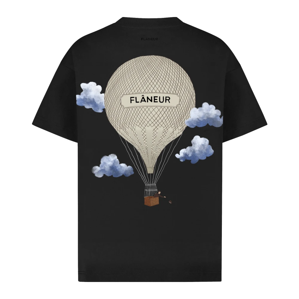 Flâneur Aeronautique T-Shirt Black Heren