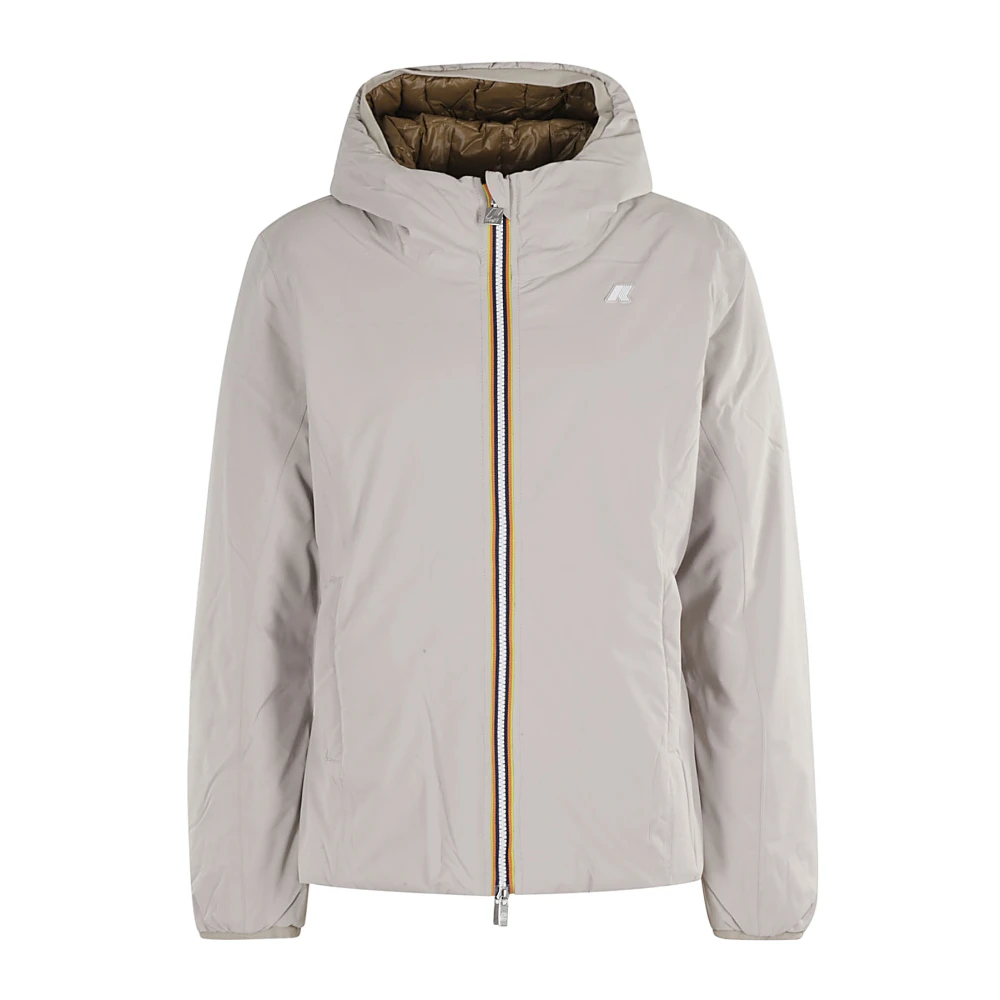 K-way Thermo Double Stijlvolle Lily Jas Brown Dames
