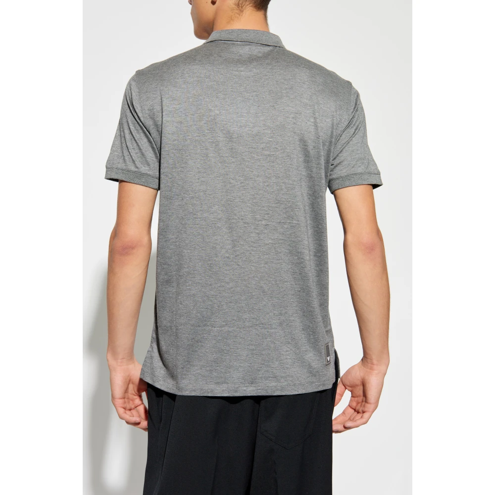 Emporio Armani Polo met logo Gray Heren