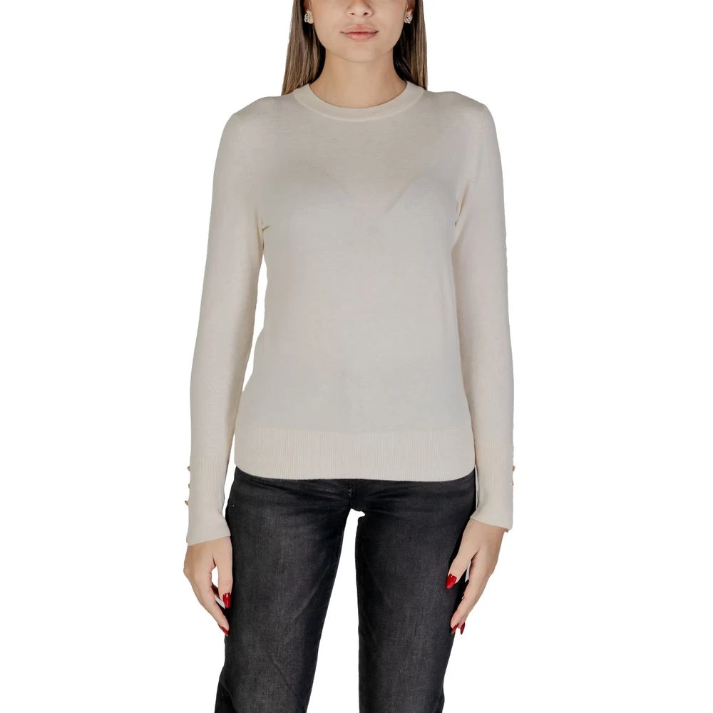 Jacqueline de Yong Crème Viscose Gebreide Kleding & T-Shirt Gray Dames