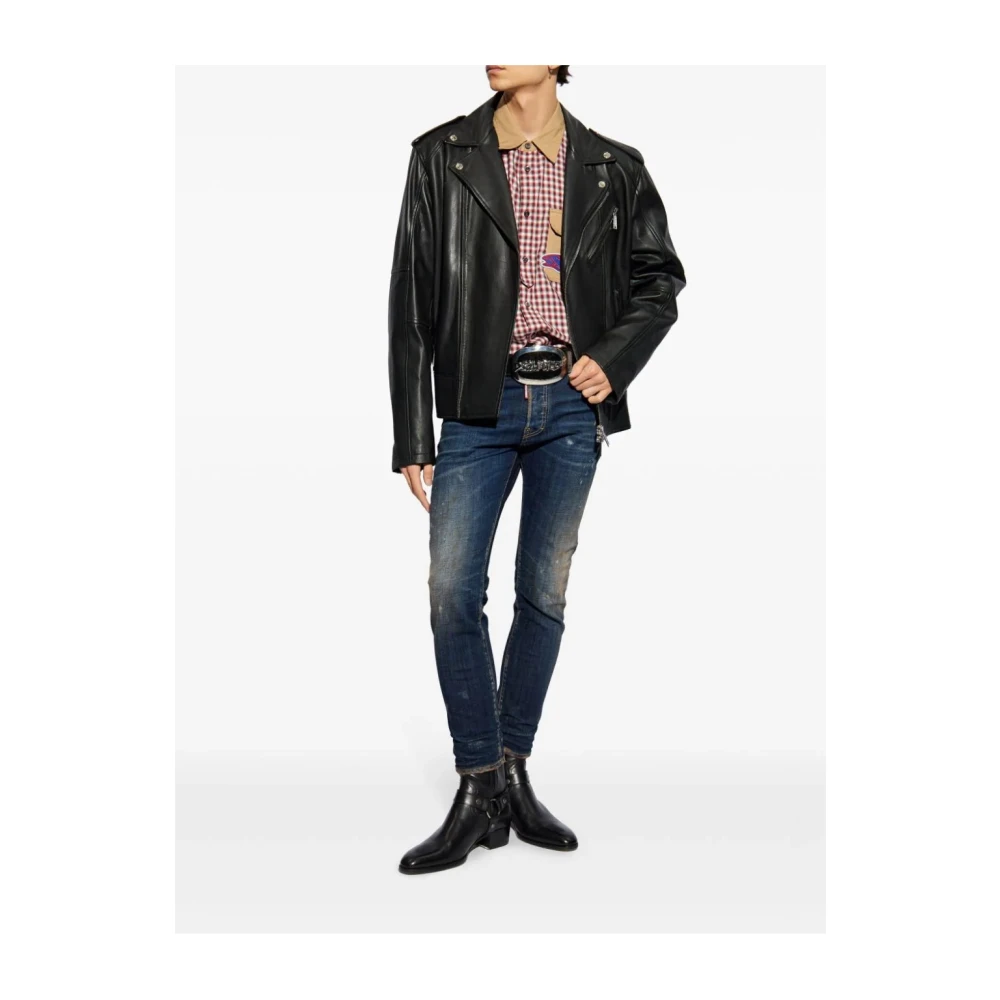 Dsquared2 Stijlvolle herenbroeken voor Aw24 Blue Heren