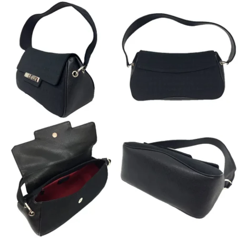 Bvlgari Vintage Pre-owned Canvas handbags Black Dames