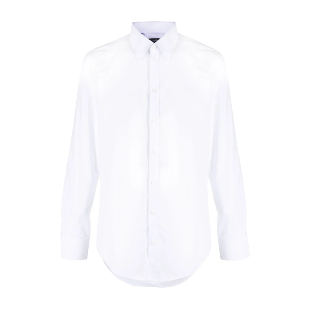 Dolce & Gabbana Men's White Cotton Shirt - Classic Fit