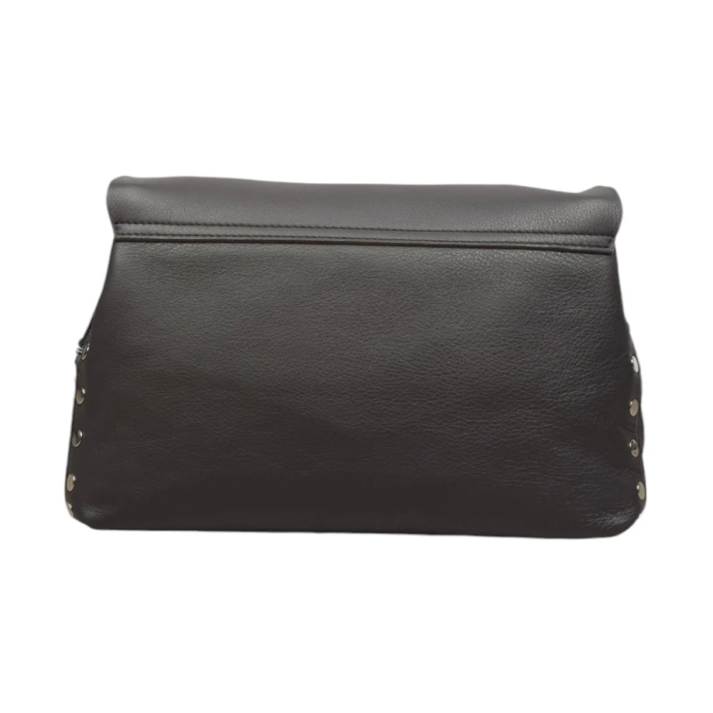 Zanellato Bruine Veer Ketting Crossbody Tas Brown Dames