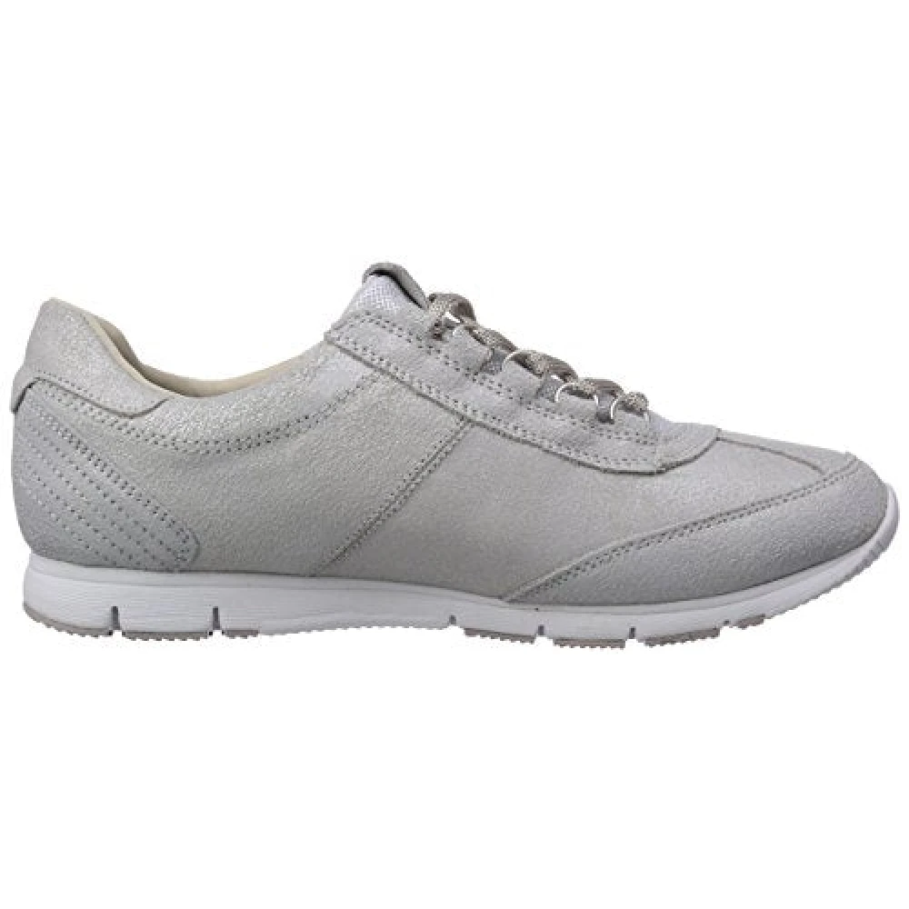 Mephisto Dames Metallic Zilveren Wandelsneaker Dames Schoenen Grijs