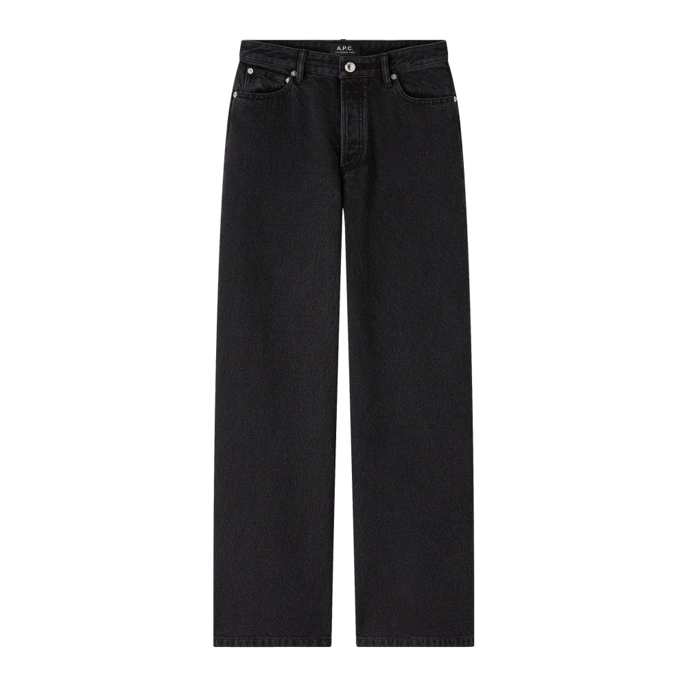 A.p.c. Elisabeth Svarta Bomullsjeans för Kvinnor Black, Dam