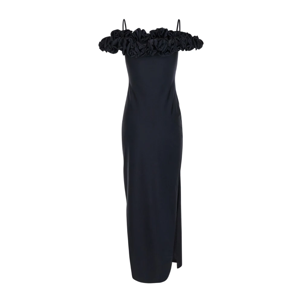 Coperni Zwarte Ruffle Jurk Black Dames